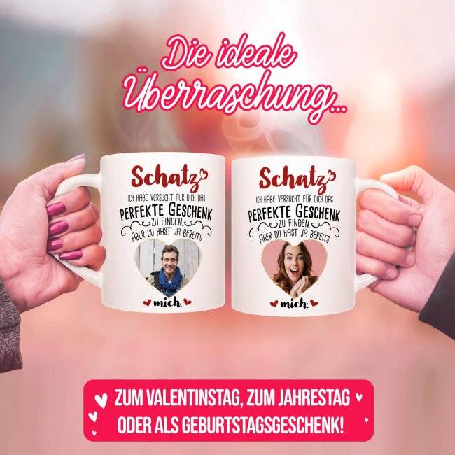 Tassendruck - Das perfekte Geschenk mit Foto Valentinstagsangebot