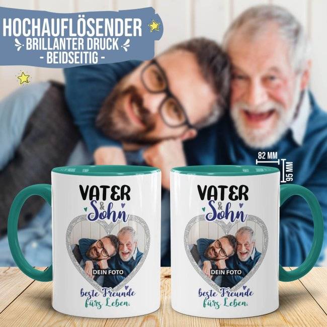 Tassendruck - Vater und Sohn - mit Foto gestalten Jubiläumsangebot