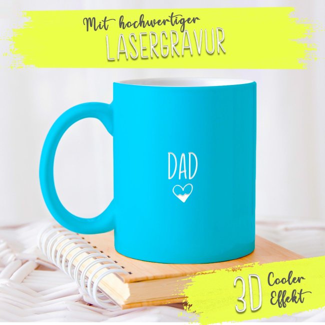 Tassendruck mit Gravur - Dad Super Sparpreis
