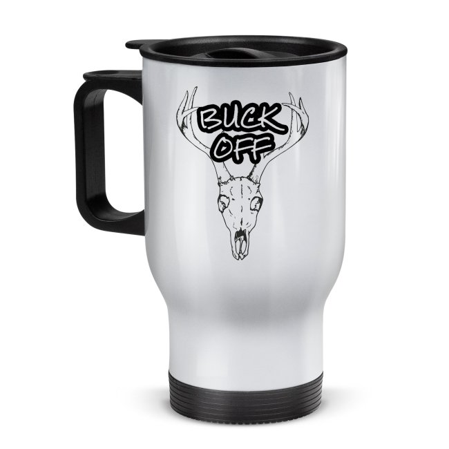 Tassendruck Edelstahl-Thermobecher für Jäger - Buck off