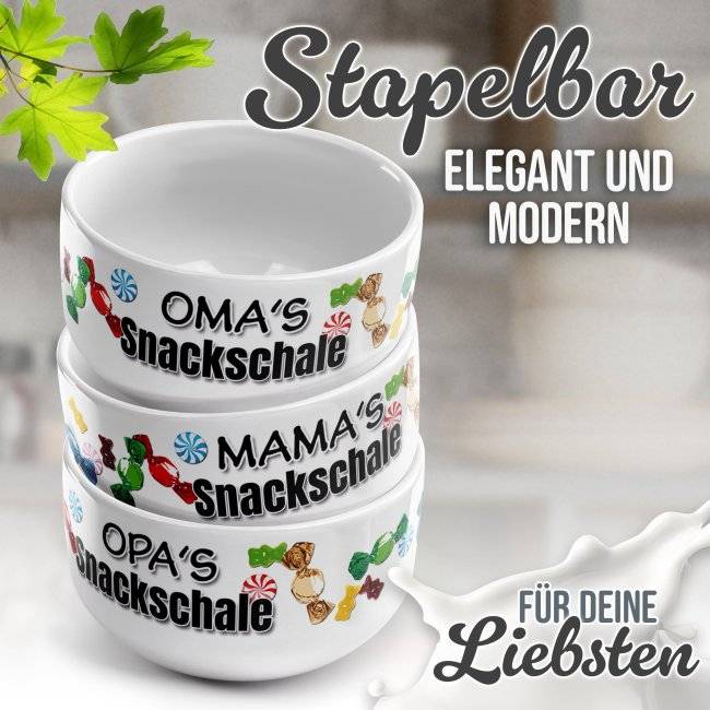 Tassendruck Müslischüssel - Omas Snackschale süß - 500 ml Exklusive Angebote