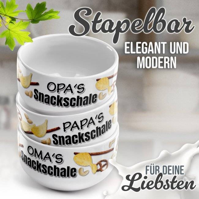 Tassendruck Müslischüssel - Opas Snackschale salzig - 500 ml Blitzangebot