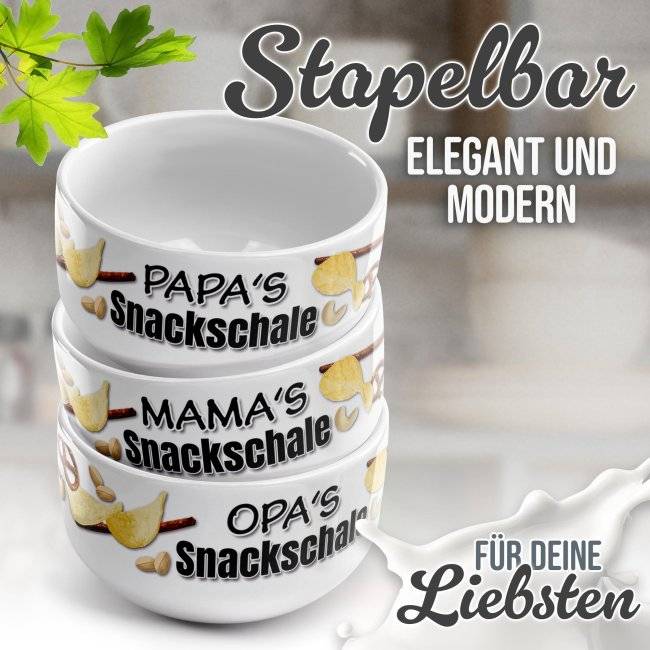 Tassendruck Müslischüssel - Papas Snackschale salzig - 500 ml Neuheiten