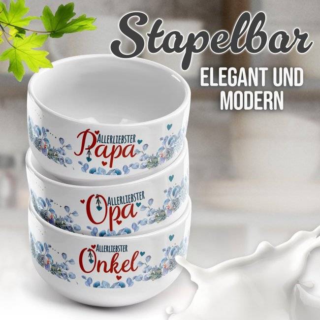 Tassendruck Müslischüssel - Allerliebster Papa - 500 ml Begrenzte Freigabe