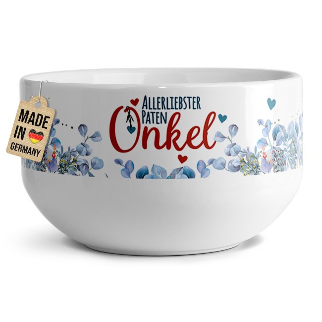 Tassendruck Müslischüssel - Allerliebster Partenonkel - 500 ml Letzte 3 Tage