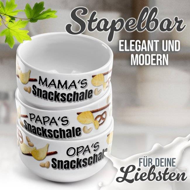 Tassendruck Müslischüssel - Mamas Snackschale salzig - 500 ml Nur für heute