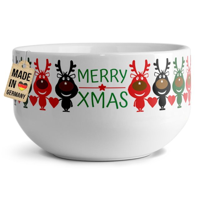 Tassendruck Müslischüssel - Merry XMAS - 500 ml