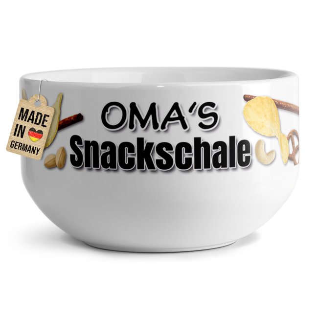 Tassendruck Müslischüssel - Omas Snackschale salzig - 500 ml