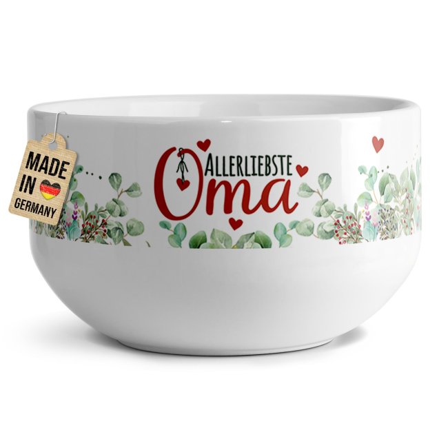 Tassendruck Müslischüssel - Allerliebste Mama - 500 ml Im Verkauf