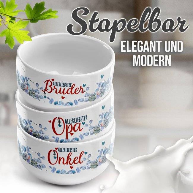 Tassendruck Müslischüssel - Allerliebster Bruder - 500 ml Outlet