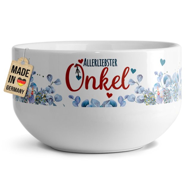 Tassendruck Müslischüssel - Allerliebster Onkel - 500 ml