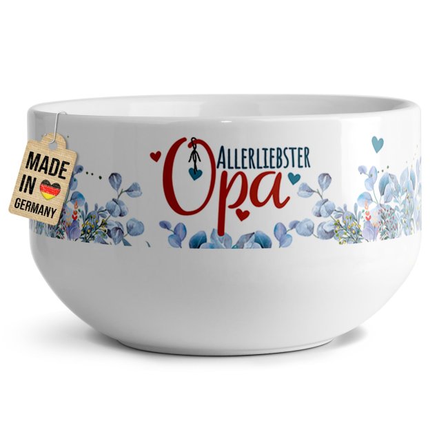 Tassendruck Müslischüssel - Allerliebster Opa - 500 ml
